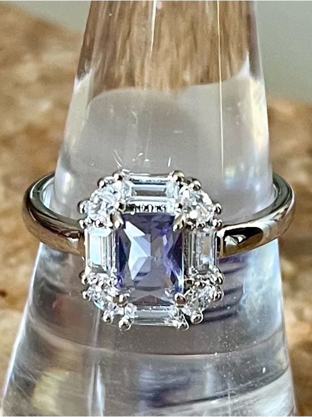 BP Retro RBP3656 Tanzanite on Rhodium Ring HTF